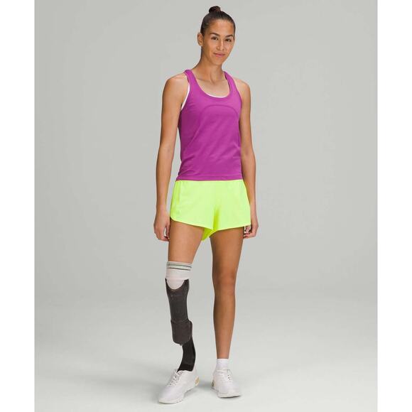 Lululemon Swiftly Racerback Tank Race Length Purple Vivid Plum Women's 10 - Picture 14 of 14